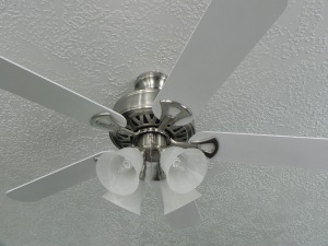 Painting ceiling fan blades
